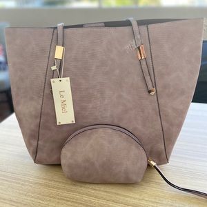 Le Miel large tote bag and cosmetic case set